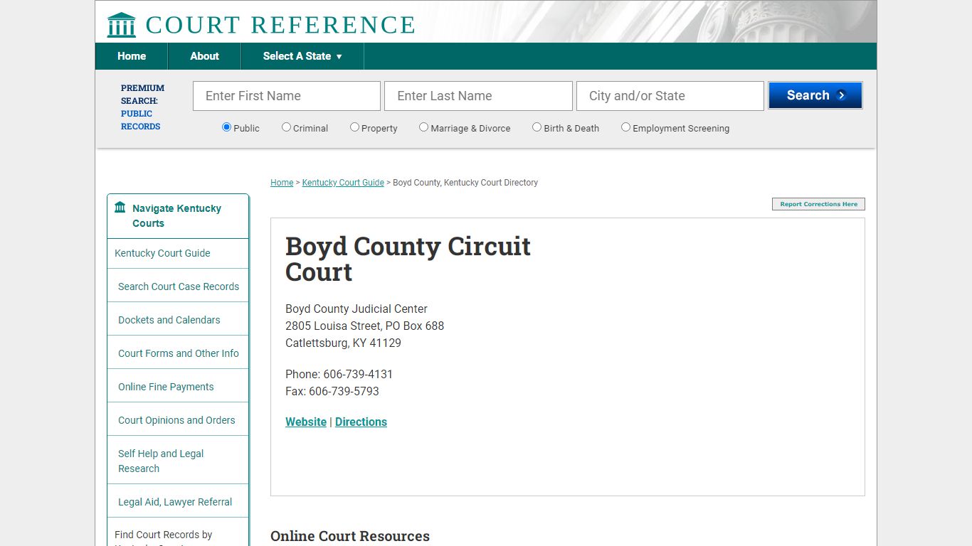 Boyd County Circuit Court