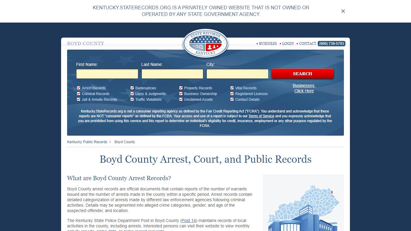 Boyd County Arrest, Court, and Public Records